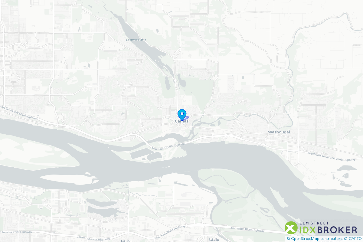 Map of Camas, Washington