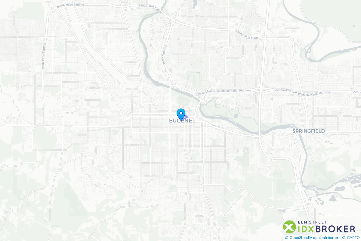 Map of Eugene, Oregon